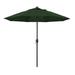 California Umbrella 9 ft. Casa Series Patio Bronze Auto Tilt Crank Lift - Pacifica Hunter Green Fabric