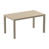 Compamia Ares 55 Resin Patio Dining Table in Taupe