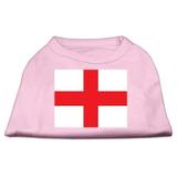 St. George s Cross (English Flag) Screen Print Shirt Light Pink Lg (14)