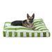 Majestic Pet | Vertical Stripe Rectangle Pet Bed For Dogs Removable Cover Sage Extra Large