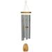 Woodstock Wind Chimes Signature Collection Blowin in the Wind Chime 34 Silver Wind Chime BWC