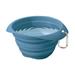 Kurgo Collaps-A-Bowl for Dogs Collapsible Travel Dog Bowl Pet Food & Hiking Water Bowl Food Grade Bowl for Dogs Travel Accessories for Pets Includes Carabiner (24 oz Blue)