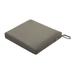 Classic Accessories RavennaÂ® Rectangular Patio Seat Cushion Slip Cover & Foam - Durable Outdoor Cushion Dark Taupe 21 W x 19 D x 3 Thick