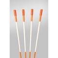 Reflective Driveway Markers Snow Stakes Plow Stakes 5/16 Inch Diameter 48 Inch Orange Fiberglass Stakes 400 Pack