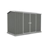 Absco Shed Premier 10 x 5 ft. Galvanized Steel and Metal Storage Shed Gray