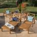 Bodhi Outdoor Acacia Wood Chaise Lounge Set of 4 Teak