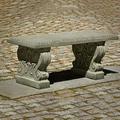 Classic Cast Stone Outdoor Garden Bench