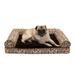 FurHaven Pet Products Southwest Kilim Sofa-Style Orthopedic Pet Bed for Dogs & Cats - Desert Brown Medium