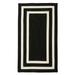 Colonial Mills 8 x 10 Black and White Rectangular Modern Braided Area Throw Rug