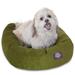 Majestic Pet Villa Velvet Bagel Pet Bed for Dogs Calming Dog Bed Washable Small Fern