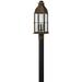 3 Light Large Outdoor Post Top Or Pier Mount Lantern In Traditional Style 8 Inches Wide By 23 Inches High-Sienna Finish-Led Lamping Type Hinkley