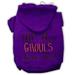 Mirage Pet 62-161 XXXLPR All the Ghouls Screenprint Dog Hoodie Purple - 3XL