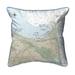 Betsy Drake SN12216LD 12 x 12 in. Lewes DE Nautical Map Small Corded Indoor & Outdoor Pillow