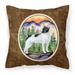 Carolines Treasures SS8224PW1414 Rat Terrier Fabric Decorative Pillow 14Hx14W multicolor