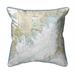 Betsy Drake SN13230BB 12 x 12 in. Buzzards Bay MA Nautical Map Small Corded Indoor & Outdoor Pillow