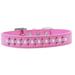 Mirage Pet Sprinkles Dog Collar Pearl and Bright Pink Crystals Size 20 Bright Pink