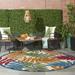 Nourison Aloha Indoor/Outdoor Tropical Botanical Multicolor 7 10 x ROUND Area Rug (8 x Round)