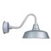 Cocoweb 12 Goodyear LED Barn Light with Vintage Arm in Galvanized Silver