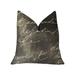 Black Luxury Throw Pillow 18in x 18in