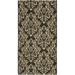 SAFAVIEH Courtyard Anna Damask Indoor/Outdoor Area Rug 2 7 x 5 Black/Cream