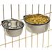 ProSelect Stainless Bowl Animal Food or Water Pet Cage Coop Cup