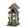 Zingz & Thingz 13.5 Brown and Green Ranger Station Outdoor Hanging Birdhouse