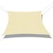 Sunshades Depot 13 x 14 180GSM Sun Shade Sail Rectangle Permeable Canopy Tan Beige Customize Size Available Commercial For Patio Garden Preschool Kindergarten Playground Outdoor Facility Activities