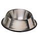 DOG BOWL - No Tip Mirror Finish Super Heavy Duty Rubber Base Dishes for Dogs (32oz (4 cups/946ml) - 1 Quart)