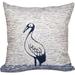 Simply Daisy 16 x 16 Bird Watch Animal Print Outdoor Pillow