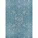 Couristan Monte Carlo Palmette Indoor/Outdoor Area Rug 5 3 x 7 6 Ocean-Ivory