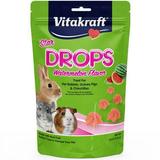 Vitakraft Star Drops Treat for Rabbits Guinea Pigs & Chinchillas - Watermelon Flavor 4.4 oz