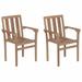 vidaXL 2/4/6/8x Solid Wood Teak Patio Chairs Garden Outdoor Furniture Seat