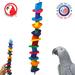 Bonka Bird Toys 1511 Long Heart Toy Parrot cage Wood Cages Large Blocks Extra chew African Grey Cockatoo Macaw Amazon Supplies