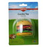 Kaytee Combo Toy Burger Bites For Small Animals - Cleans Trims & Flosses Teeth