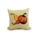 Simply Daisy 18 x 18 Gourd Pile Light yellow Fall Print Outdoor Decorative Throw Pillow