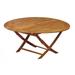 47 Round Outdoor Acacia Wood Folding Patio Dining Table