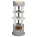 TRIXIE Lavinia Cat Tower with Condo Scratching Posts Three Platforms Dangling Pom-Pom