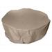 KoverRoos 31252 KoverRoos III 72 in. Round Dining Set Cover Taupe - 108 Dia x 28 H in.