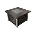 AZ Patio Heaters Decorative Hammered Bronze Fire Pit with Stainless Steel Legs & Lid