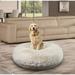 Extra Plush Faux Fluffy Fur Bagel Dog and Pet Bed