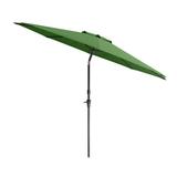 CorLiving 10 Foot Wind Resistant Patio Umbrella Outdoor Parasol with Crank Tilt Round Market Umbrella for Patio Umbrella with Crank Tilt Umbrella Outdoor Umbrella Forest