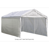 ShelterLogic Canopy Enclosure Kit ONLY for Super Max 12 x 20 ft White