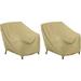 Classic Accessories Terrazzo Patio Lounge Chair Furniture Storage Cover 2-Pack Bundle