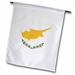 3dRose Flag of Cyprus - copper orange island map and green olive branches on white - Greek Turkish Cypriot - Garden Flag 18 by 27-inch
