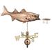 Good Directions Bass with Lure Weathervane Pure Copper - 36 L