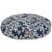 Majestic Pet | French Quarter Round Pet Bed For Dogs Removable Cover Navy Blue Medium