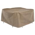 Duck Covers Essential Water-Resistant 76 Inch Round Patio Table & Chair Set Cover