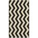 SAFAVIEH Courtyard Ayden Chevron Indoor/Outdoor Area Rug 2 x 3 7 Black/Beige