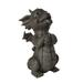 Ebros Garden Dragon Good Dragon Panting Dragon Garden Display Decorative Accent Sculpture Stone Finish 10 Inch Tall