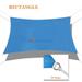 Sunshades Depot 10 x 10 Sun Shade Sail Square Permeable Canopy Blue Custom Size Available Commercial Standard
